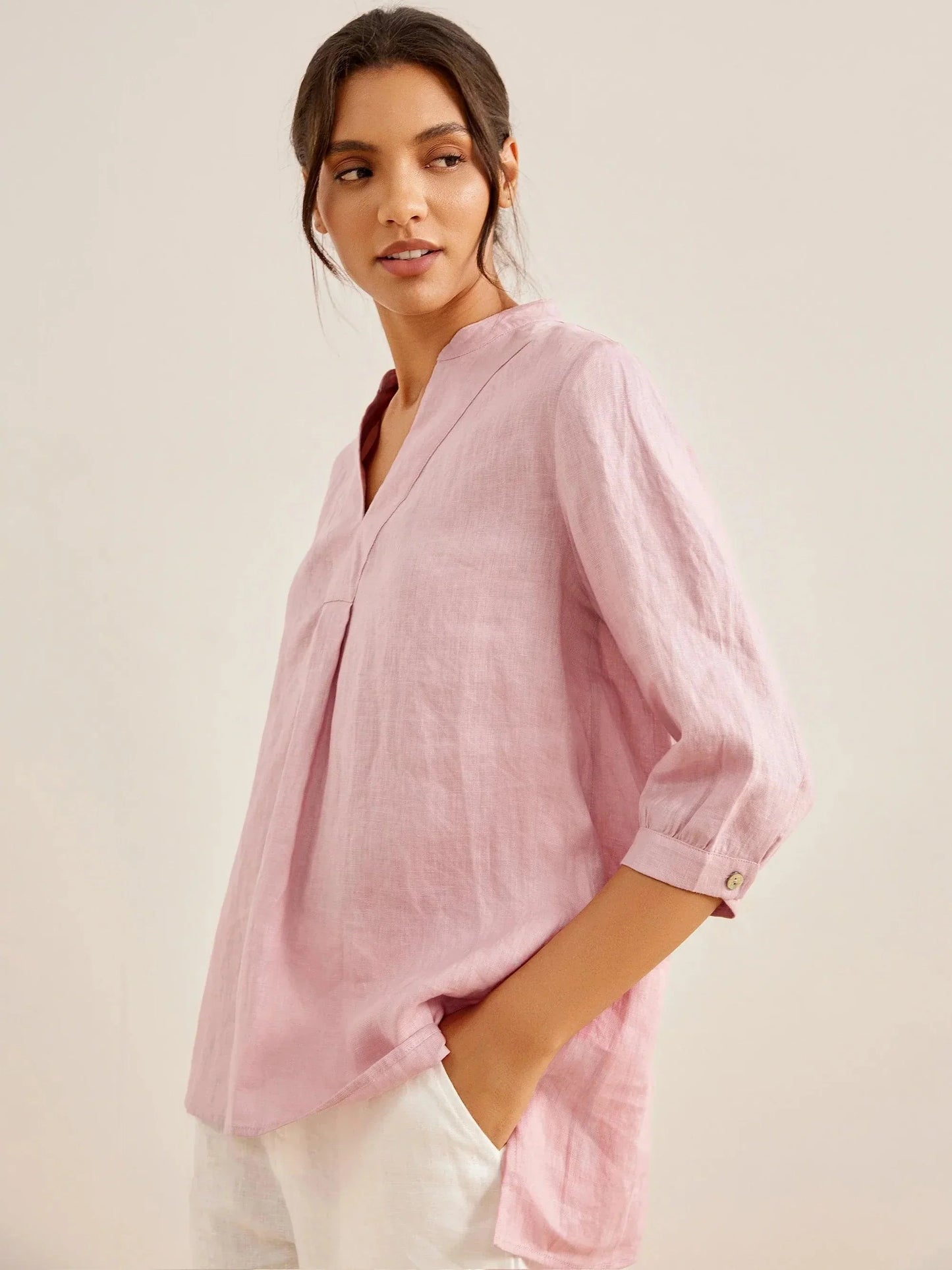 100% Linen Dress Shirt JOANNA