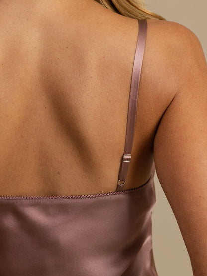 Pure Silk Spaghetti Strap Short Nightgown