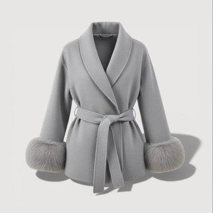 JULIA – BELTED WRAP COAT