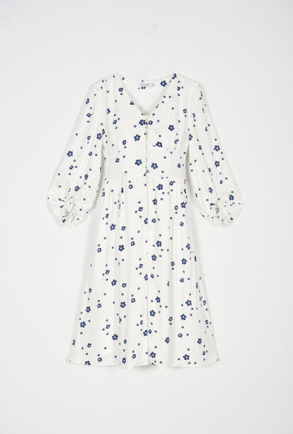 Emilee Dress - Ivory Print