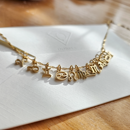 Enchanting Moments ~ Personalise Me Gold Necklace