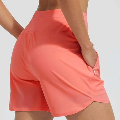 🌞NEW HOT SALE 60% OFF❄️Women's 5" Swim Board Shorts High Waisted Quick Dry Swimsuit Swimming Bottoms