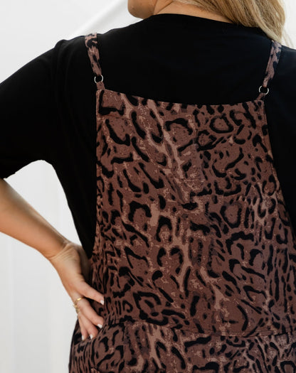 Apron Dress - Leopard