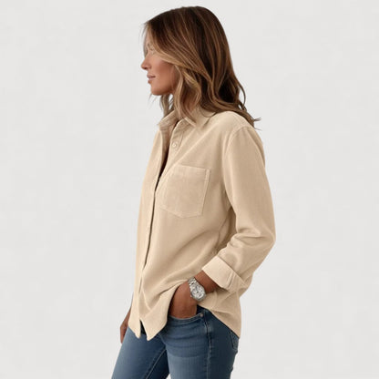 JADE – CORDUROY BUTTON SHIRT