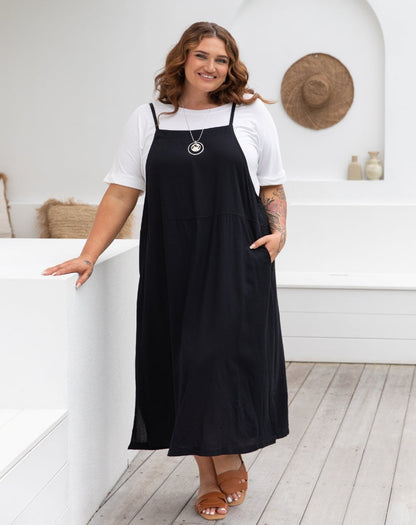 Apron Dress - Black