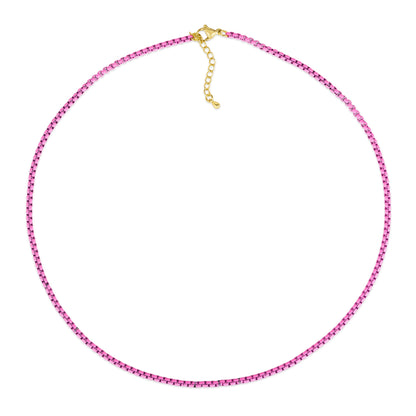Enamel Link Chain Necklace