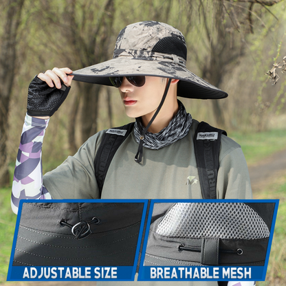 Big Head Extra Wide Brim Sun Hat