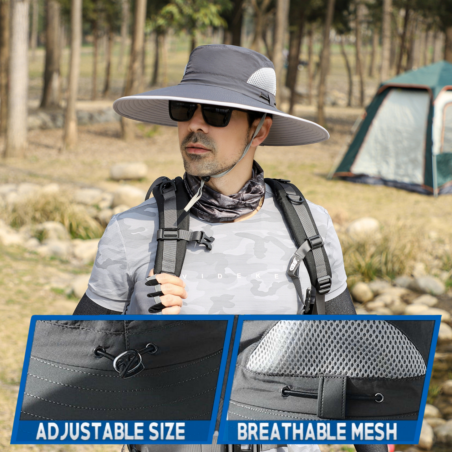 Big Head Extra Wide Brim Sun Hat