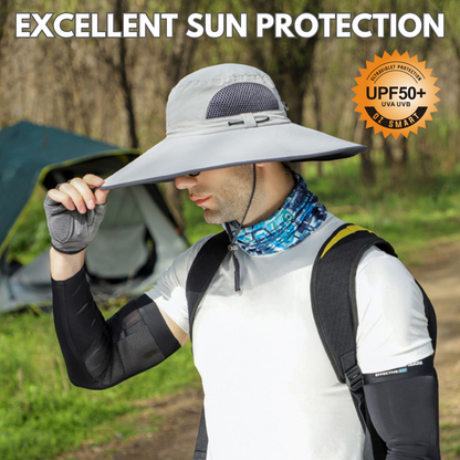 Big Head Extra Wide Brim Sun Hat