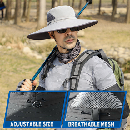 Big Head Extra Wide Brim Sun Hat