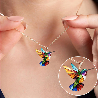 CLAIRE – HUMMINGBIRD PENDANT NECKLACE