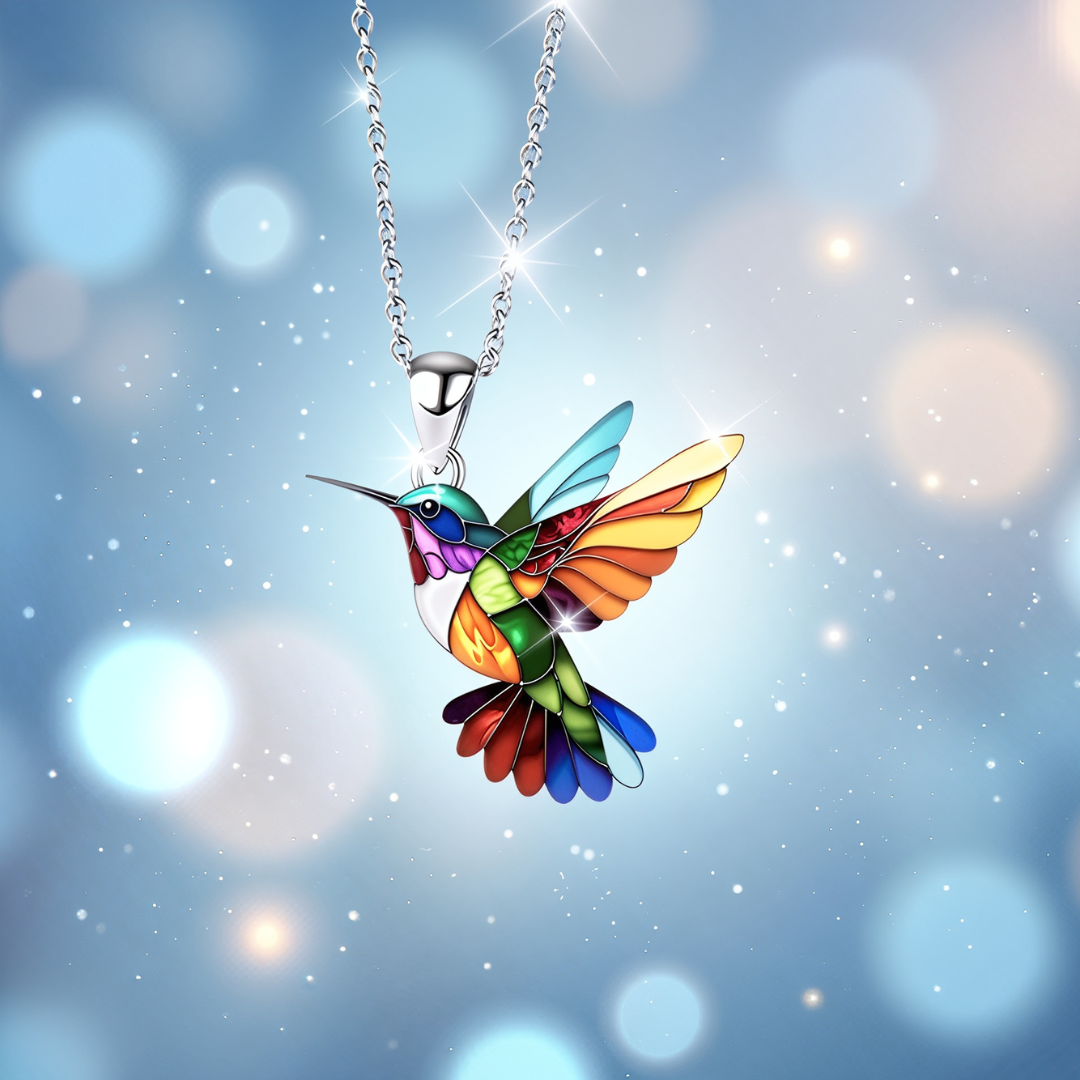 CLAIRE – HUMMINGBIRD PENDANT NECKLACE