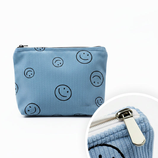 Corduroy Smile Cosmetic Bag