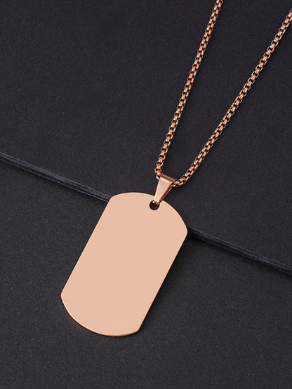 Basic Fashion Pendant Chain Necklace