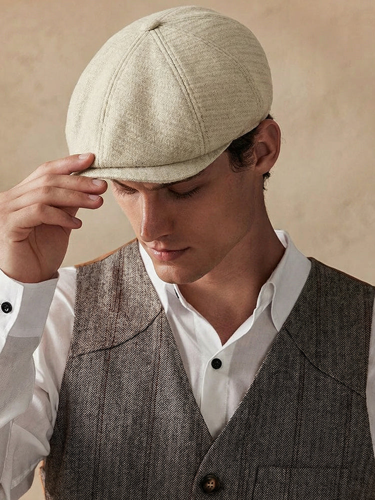 Classic Cotton Warm Newsboy Cap