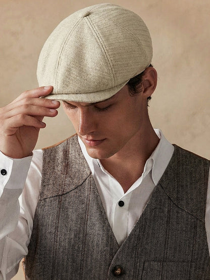 Classic Cotton Warm Newsboy Cap