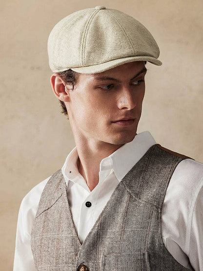 Classic Cotton Warm Newsboy Cap