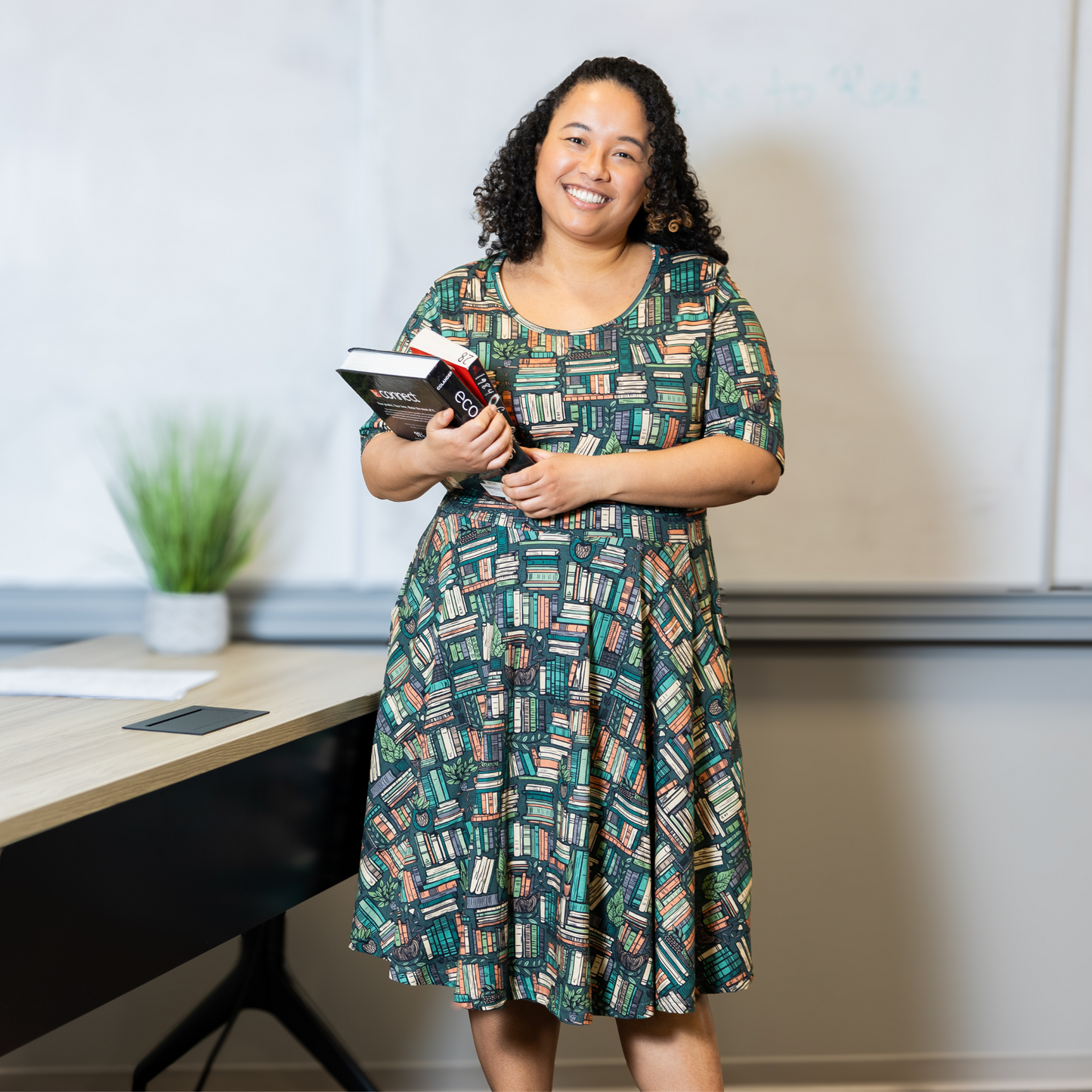 Botanical Library Twirl Dress