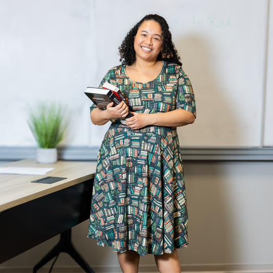 Botanical Library Twirl Dress