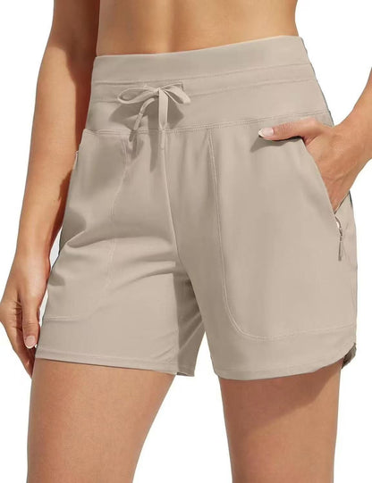 🌞NEW HOT SALE 60% OFF❄️Women's 5" Swim Board Shorts High Waisted Quick Dry Swimsuit Swimming Bottoms