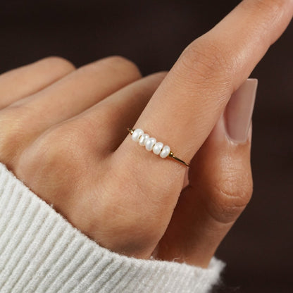 ELISE – PEARL ACCENT RING