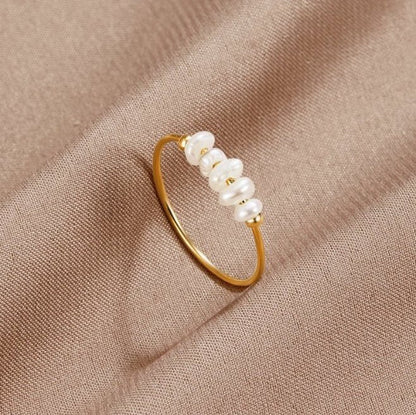 ELISE – PEARL ACCENT RING