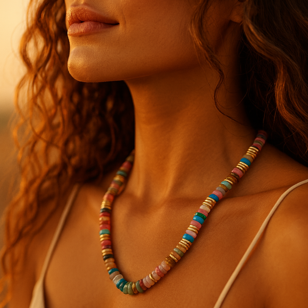 Colours of Summer ~ Multi Gemstone Beaded Necklace