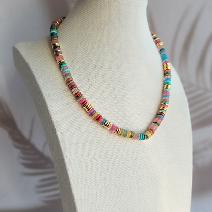 Colours of Summer ~ Multi Gemstone Beaded Necklace