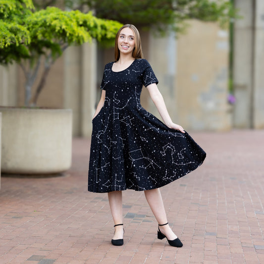 Constellations Glow-in-the-dark Twirl Dress