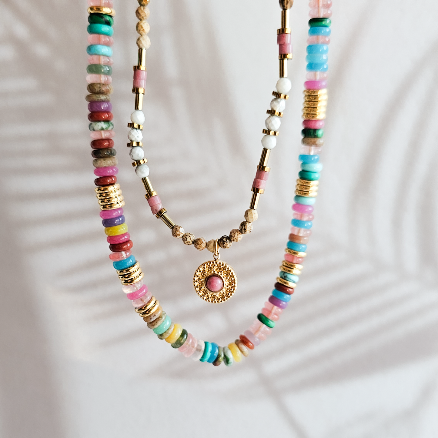Colours of Summer ~ Multi Gemstone Beaded Necklace