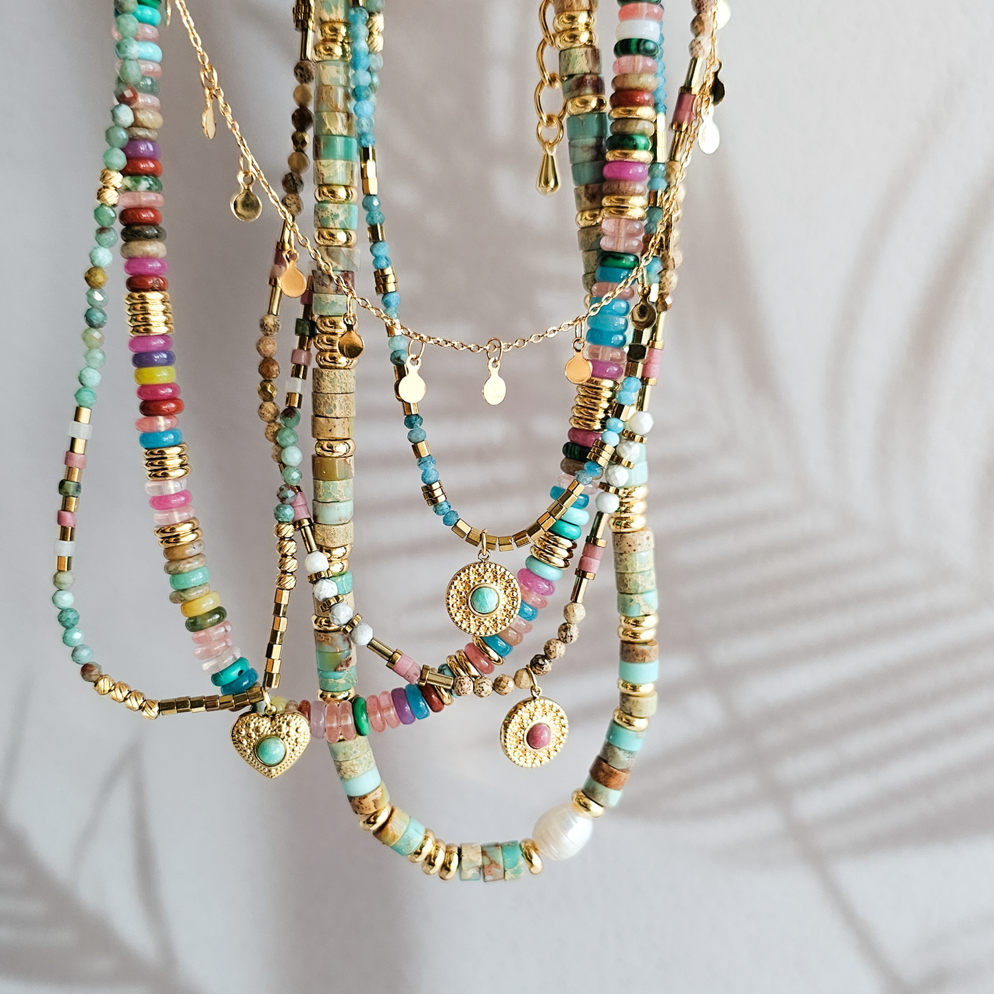 Colours of Summer ~ Multi Gemstone Beaded Necklace