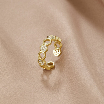 NOLA – GOLD & CRYSTAL RING