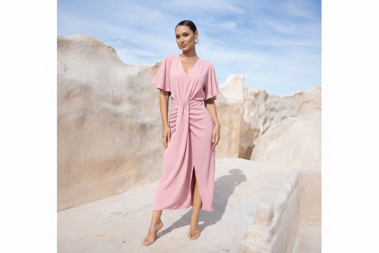 Piper Cocktail Dress - Roze